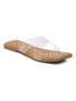 GNIST Clear Cross Strap Nude Flats